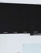 vidaXL Висящ шкаф Черен дъб и бяло 30 x 31 x 80 см Инженерна дървесина