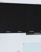 vidaXL Висящ шкаф Черен дъб и бяло 40 x 31 x 80 см Инженерна дървесина