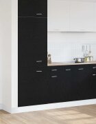 vidaXL Висящ шкаф Черния дъб 30 x 46 x 815 см Инженерна дървесина