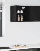 vidaXL Висящ шкаф Черния дъб 40 x 295 x 40 см Инженерна дървесина