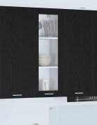 vidaXL Висящ шкаф Черния дъб 40 x 31 x 100 см Инженерна дървесина
