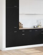 vidaXL Висящ шкаф Черния дъб 40 x 46 x 815 см Инженерна дървесина