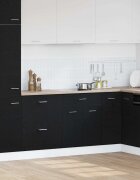 vidaXL Висящ шкаф Черния дъб 60 x 46 x 815 см Инженерна дървесина