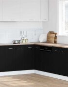 vidaXL Висящ шкаф Черния дъб 755 x 755 x 805 см Инженерна дървесина
