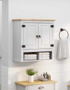 vidaXL Висящ шкаф CORONA Бяло 70 x 33 x 715 см