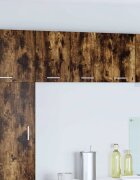 vidaXL Висящ шкаф Димящ дъб и бяло 30 x 31 x 40 см Инженерна дървесина