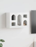 vidaXL Висящ шкаф ELST Бял гланц 60 x 20 x 40 см Инженерна дървесина