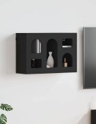 vidaXL Висящ шкаф ELST Черно 60 x 20 x 40 см Инженерна дървесина