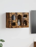 vidaXL Висящ шкаф ELST Опушен дъб 60 x 20 x 40 см Инженерна дървесина