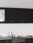 vidaXL Висящ шкаф Lyon 2 бр. Черния дъб Инженерна дървесина