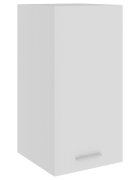 vidaXL Висящ шкаф "Lyon" бял 295x31x60 см инженерно дърво