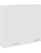 vidaXL Висящ шкаф "Lyon" бял 80x31x60 см инженерно дърво