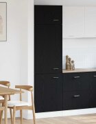 vidaXL Висящ шкаф Lyon Черния дъб 60 x 31 x 207 см Инженерна дървесина