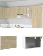 vidaXL Висящ шкаф "Lyon" дъб сонома 60x31x40 см инженерно дърво