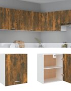 vidaXL Висящ шкаф "Lyon" опушен дъб 50x31x60 см инженерно дърво