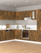 vidaXL Висящ шкаф "Lyon" опушен дъб 60x31x40 см инженерно дърво