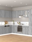 vidaXL Висящ шкаф "Lyon" сив цвят сонома 60x31x40 см инженерно дърво