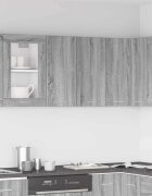 vidaXL Висящ шкаф "Lyon" сив цвят сонома 60x31x60 см инженерно дърво