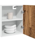 vidaXL Висящ шкаф "Lyon" старо дърво 50x31x60 см инженерно дърво