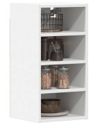 vidaXL Висящ шкаф "Рига" бял 30x295x60 см инженерно дърво