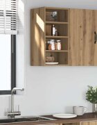 vidaXL Висящ шкаф "Рига" дъб Artisan 30x295x60 см инженерно дърво