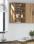 vidaXL Висящ шкаф "Рига" дъб Artisan 40x295x60 см инженерно дърво