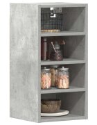 vidaXL Висящ шкаф "Рига" сив 30x295x60 см инженерно дърво