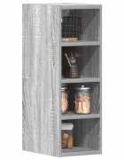 vidaXL Висящ шкаф "Рига" сив сонома 20x295x60 см инженерно дърво