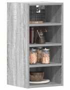 vidaXL Висящ шкаф "Рига" сив цвят сонома 30x295x60 см инженерно дърво