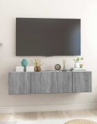 vidaXL Висящ шкаф сив сонома 2 бр 60x30x30 см инженерно дърво