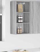 vidaXL Висящ шкаф Сив Сонома 40 x 295 x 80 см Инженерна дървесина