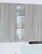 vidaXL Висящ шкаф Сив Сонома 40 x 31 x 100 см Инженерна дървесина