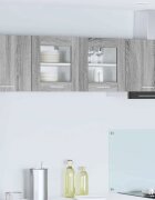 vidaXL Висящ шкаф Сив Сонома 40 x 31 x 40 см Инженерна дървесина