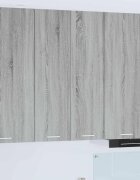 vidaXL Висящ шкаф Сив Сонома 60 x 31 x 100 см Инженерна дървесина