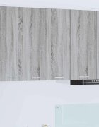 vidaXL Висящ шкаф Сив Сонома 60 x 31 x 80 см Инженерна дървесина