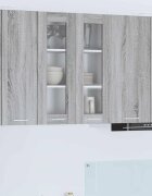 vidaXL Висящ шкаф Сив Сонома 60 x 31 x 80 см Инженерна дървесина