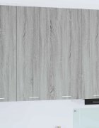 vidaXL Висящ шкаф Сив Сонома 80 x 31 x 100 см Инженерна дървесина