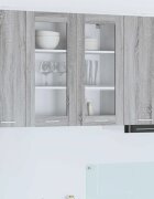 vidaXL Висящ шкаф Сив Сонома 80 x 31 x 80 см Инженерна дървесина