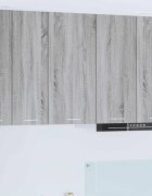 vidaXL Висящ шкаф Сив Сонома и бяло 40 x 31 x 80 см