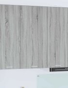 vidaXL Висящ шкаф Сив Сонома и бяло 50 x 31 x 100 см