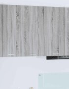 vidaXL Висящ шкаф Сив Сонома и бяло 50 x 31 x 80 см