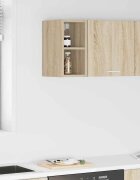 vidaXL Висящ шкаф Сонома дъб 20 x 295 x 40 см Инженерна дървесина