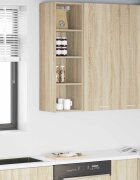 vidaXL Висящ шкаф Сонома дъб 30 x 295 x 100 см Инженерна дървесина