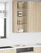 vidaXL Висящ шкаф Сонома дъб 40 x 295 x 100 см Инженерна дървесина