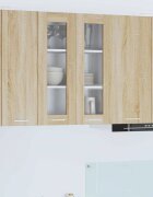 vidaXL Висящ шкаф Сонома дъб 60 x 31 x 80 см Инженерна дървесина