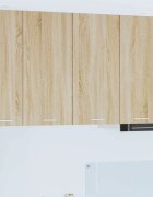 vidaXL Висящ шкаф Сонома дъб 80 x 31 x 80 см Инженерна дървесина