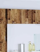 vidaXL Висящ шкаф Стара дървесина и бяло 40 x 31 x 40 см