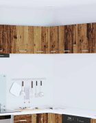 vidaXL Висящ шкаф Стара дървесина и бяло 57 x 57 x 40 см