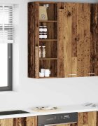 vidaXL Висящ шкаф Старо дърво 30 x 295 x 100 см Инженерна дървесина