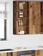 vidaXL Висящ шкаф Старо дърво 40 x 295 x 100 см Инженерна дървесина